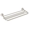 Rohl Hotel Style Towel Rack 23 1/2"W X 11"D In Satin Nickel CIS10STN